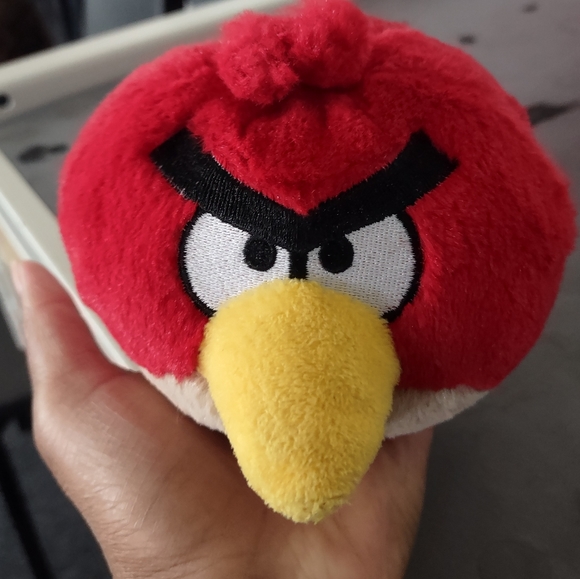 Rovio Red Angry Bird Plush Stuffed No Sound - Picture 3 of 9